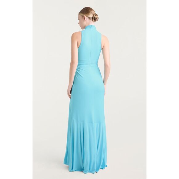 Cinq à Sept Rori High-Neck Knot-Waist Gown Size US 0 $595 - Picture 3 of 12